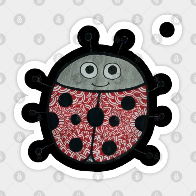 Zentangled bug Sticker by Aversome